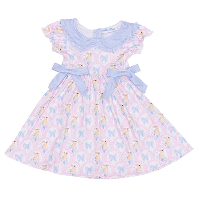 Pink Scallop Easter Dress